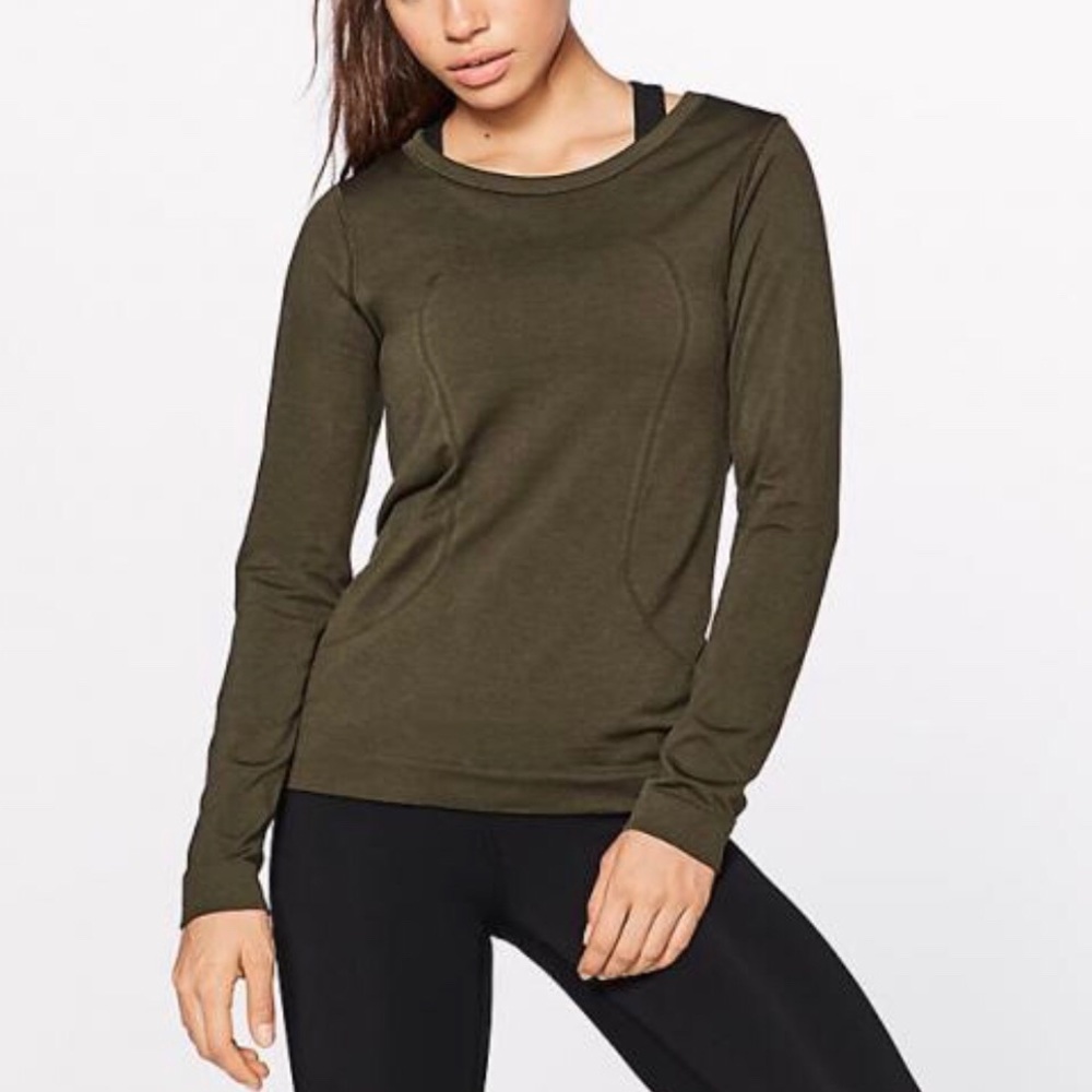 Lululemon swifty tech long sleeve deep olive